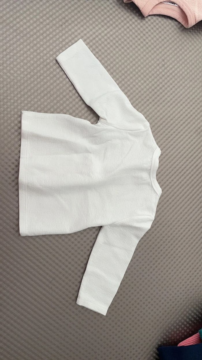 Veste habillée blanche mention Love 9 mois - photo numéro 4