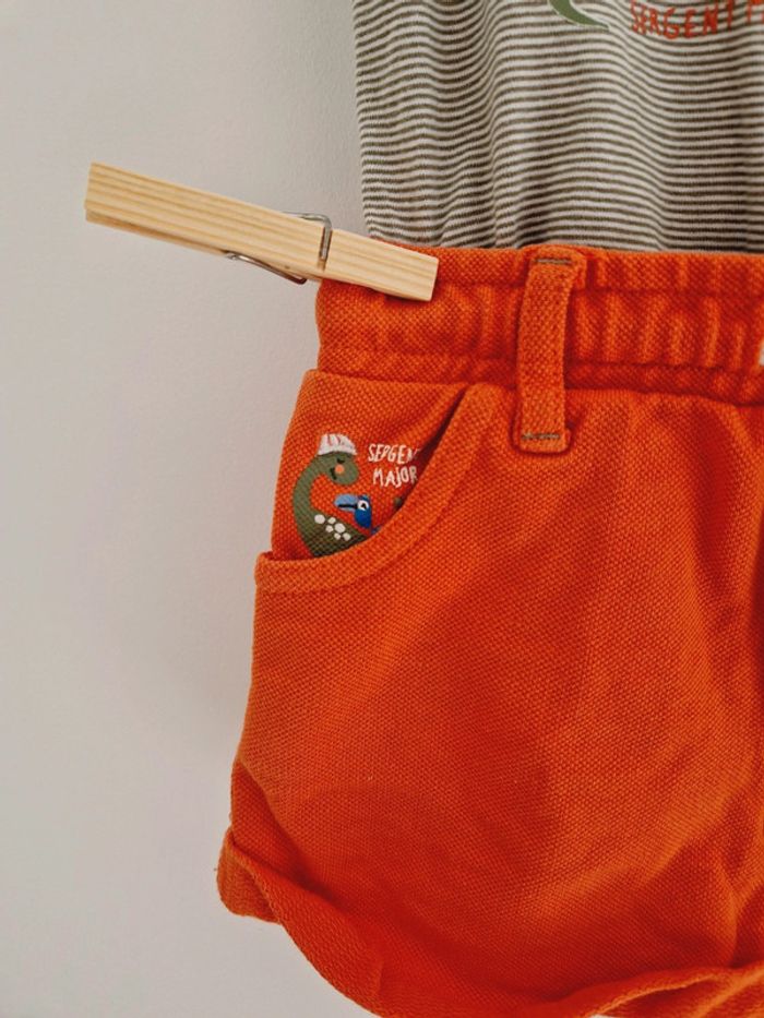 Ensemble short body t-shirt Sergent Major 👶 - photo numéro 5