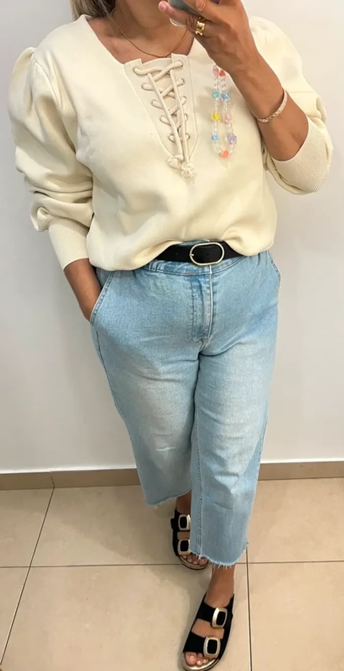 Pull Sandro Manches Bouffantes Taille 3(40) - photo numéro 8