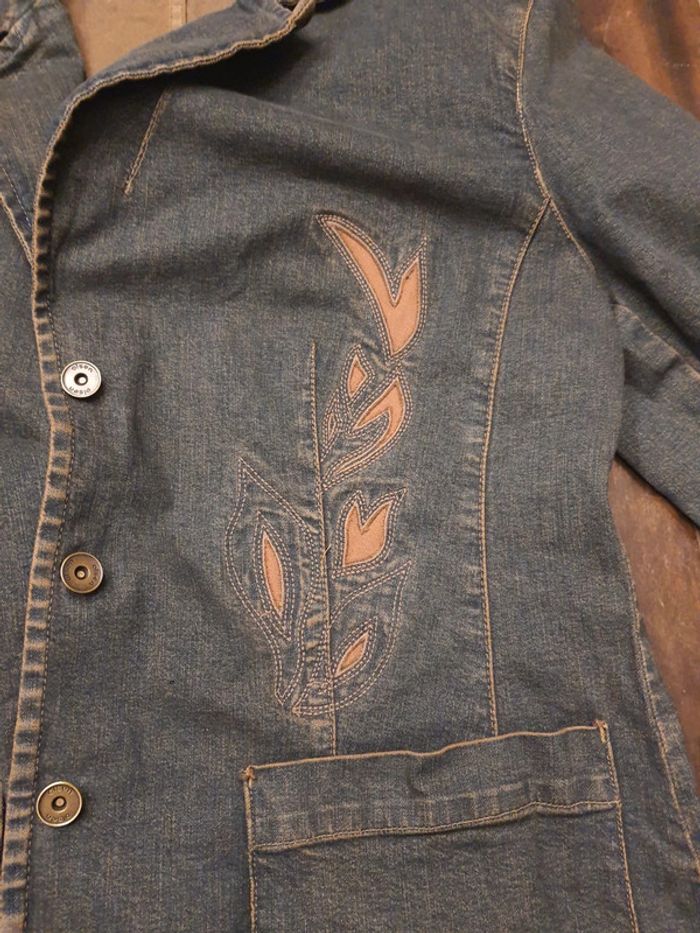 Veste en Jean marine et marron Olsen fr 46 - photo numéro 19