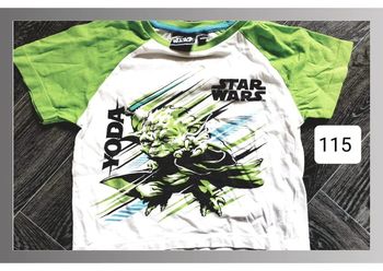 Tee-shirt Star Wars Yoda blanc/vert garçon 4 ans