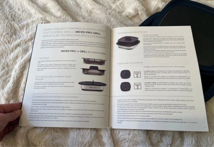 Micro pro grill Tupperware avec son livre - photo numéro 8