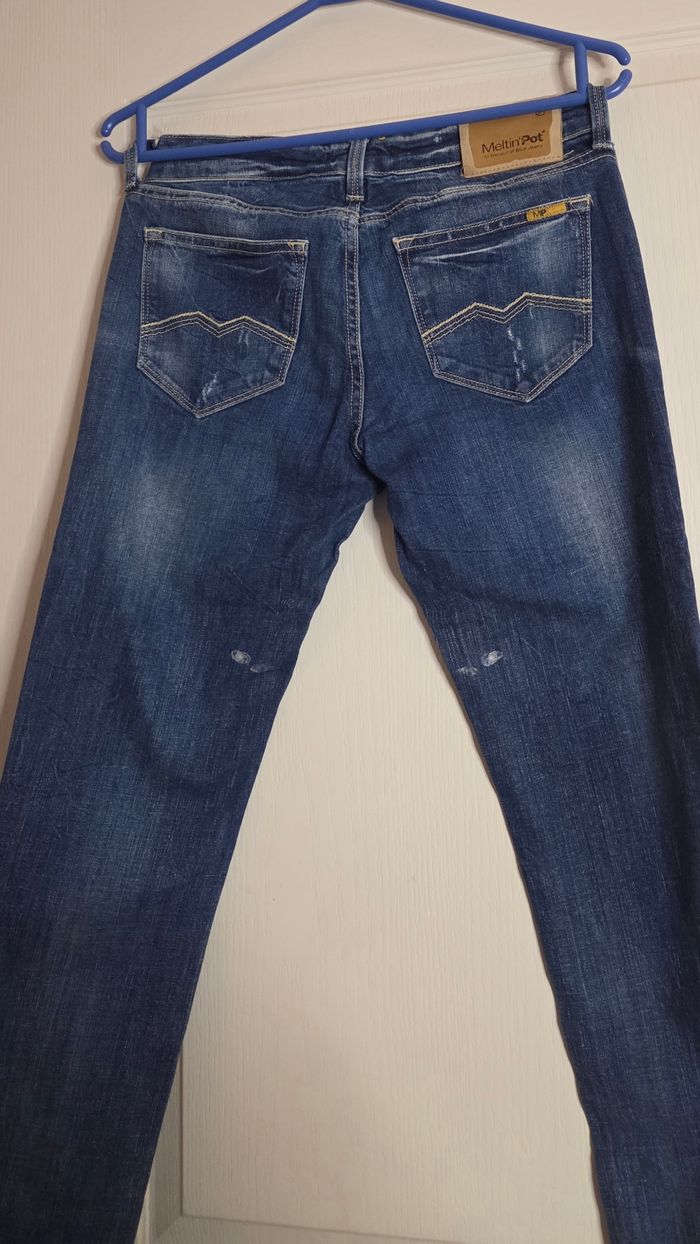 Jean Meltin’Pot Marlyne W26L32 – coupe slim/skinny – denim italien haut de gamme – excellent état - photo numéro 9
