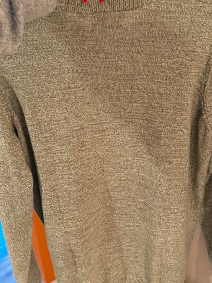 Pull fin carhartt vert blanc chiné - photo numéro 8