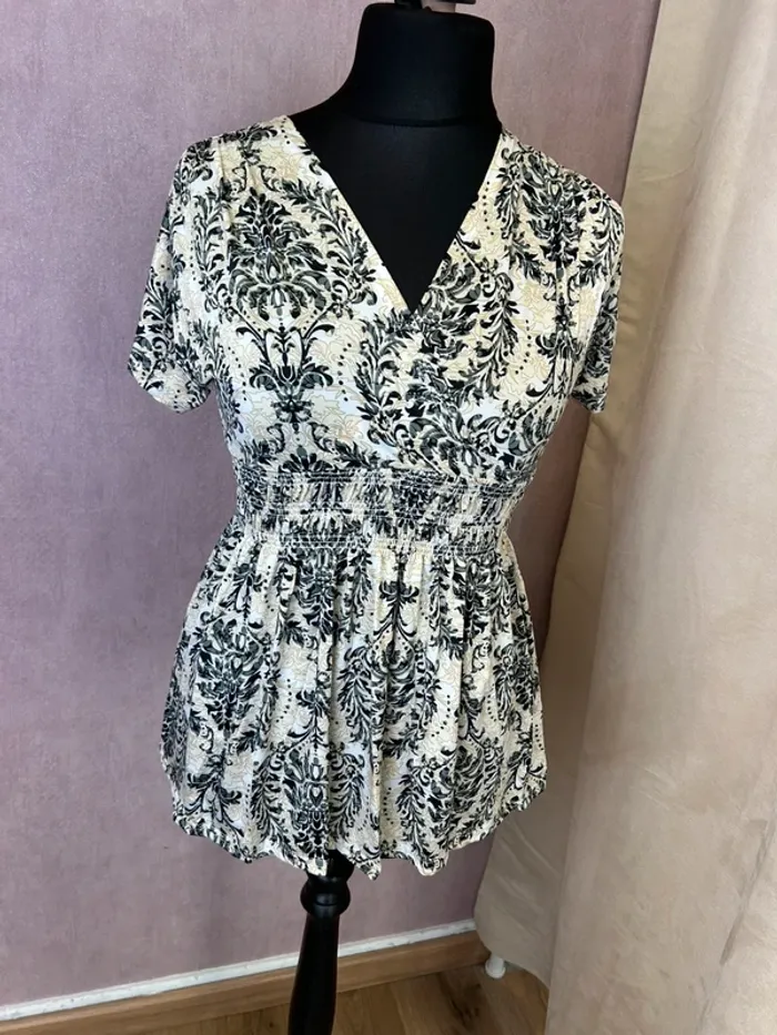 Top femme tshirt femme fluide top été femme blouse femme taille 38 taille 36 taille 40 - photo numéro 2