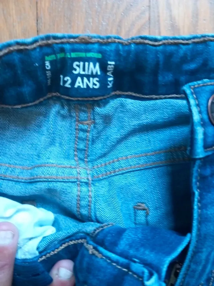 Jean garçon 12 ans slim kiabi - photo numéro 2