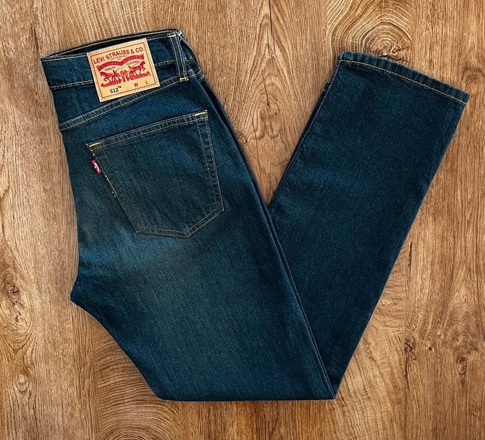 Jean/pantalon Levi's 512 Slim Taper bleu reconditionné, homme, taille : W 32 (42 taille française) - photo numéro 2
