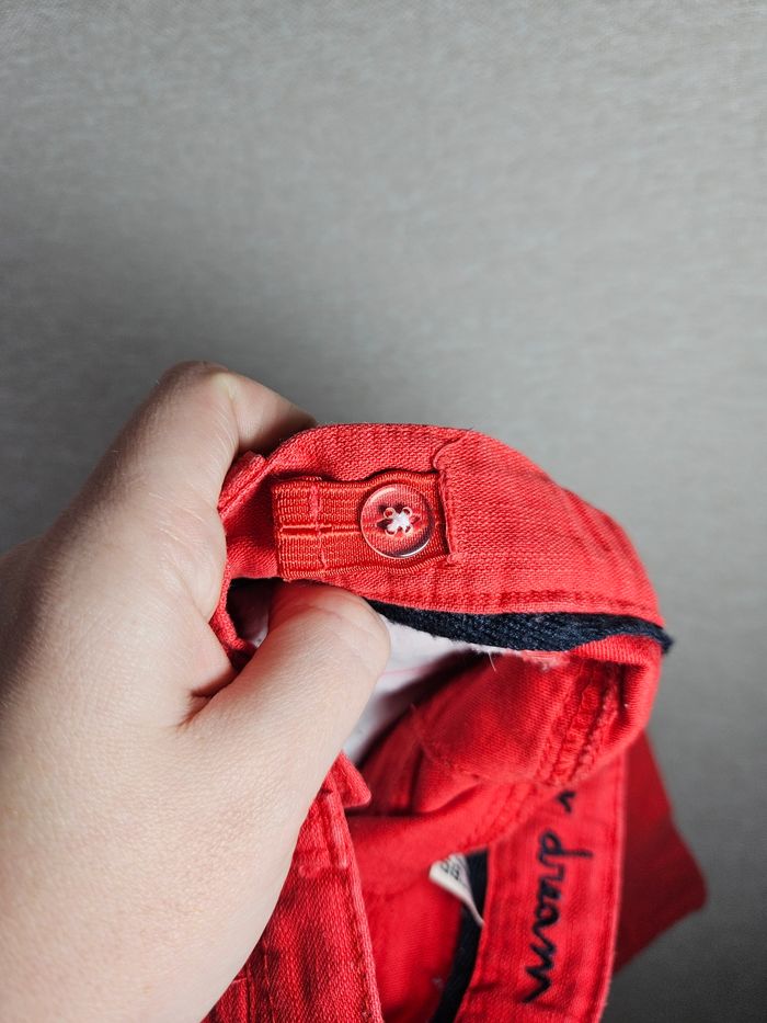 Pantalon rouge tape à l'œil 3 mois - photo numéro 5