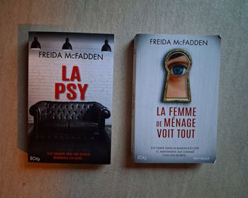 2 romans de Freida McFadden - La Psy et La femme de ménage qui voit tout 