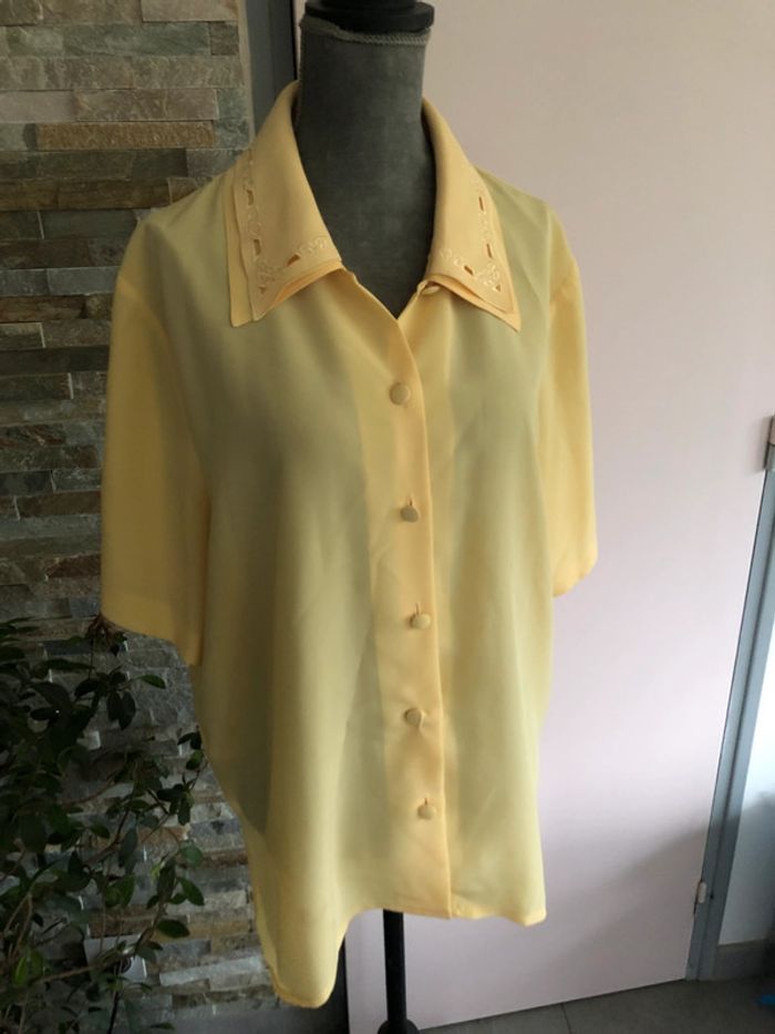 Chemisier jaune vintage T4