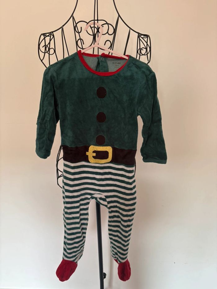 🎄 Pyjama de Noël Lutin – Kiabi – 24 mois (92 cm)