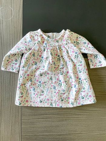 Robe pull à fleurs Primark taille 3-6 mois