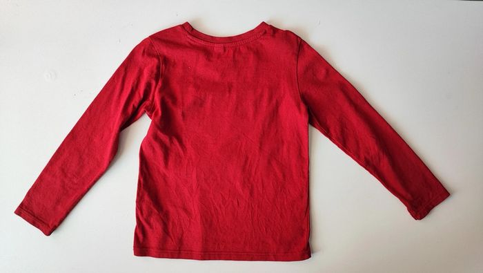 T shirt manches longues bordeaux - photo numéro 2