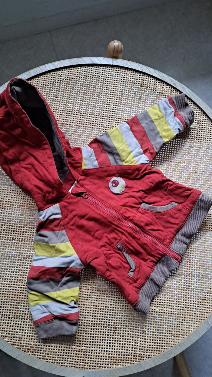 gilet zippé garçon 6 mois - photo numéro 3