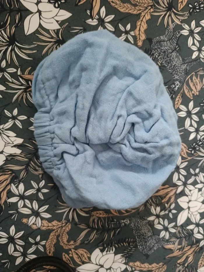 Bonnet bleu noeud Vertbaudet 3-6 mois - photo numéro 3