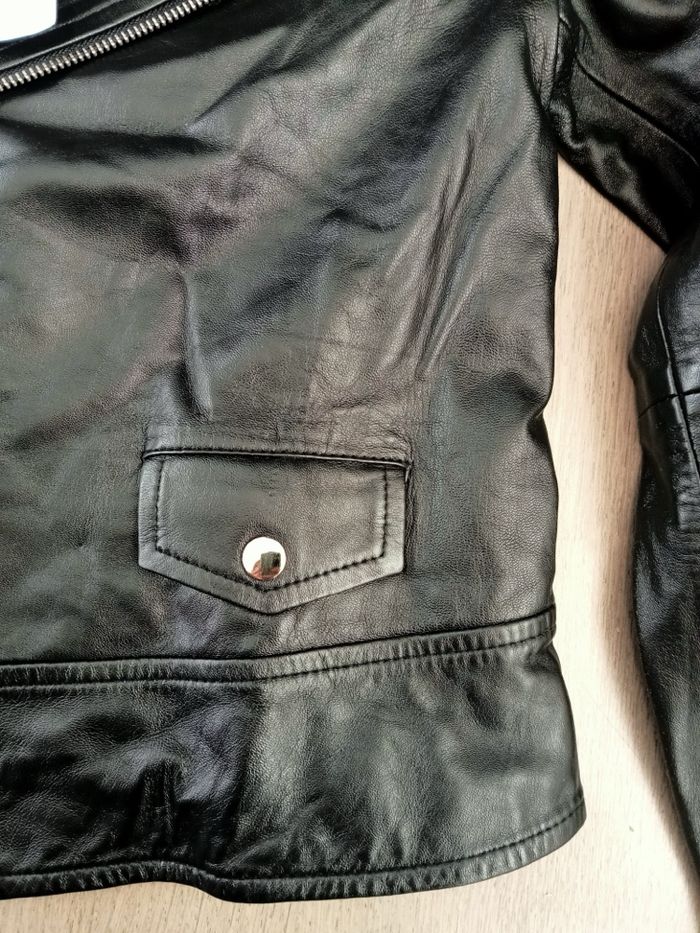Blouson en cuir Maison 123 - photo numéro 4