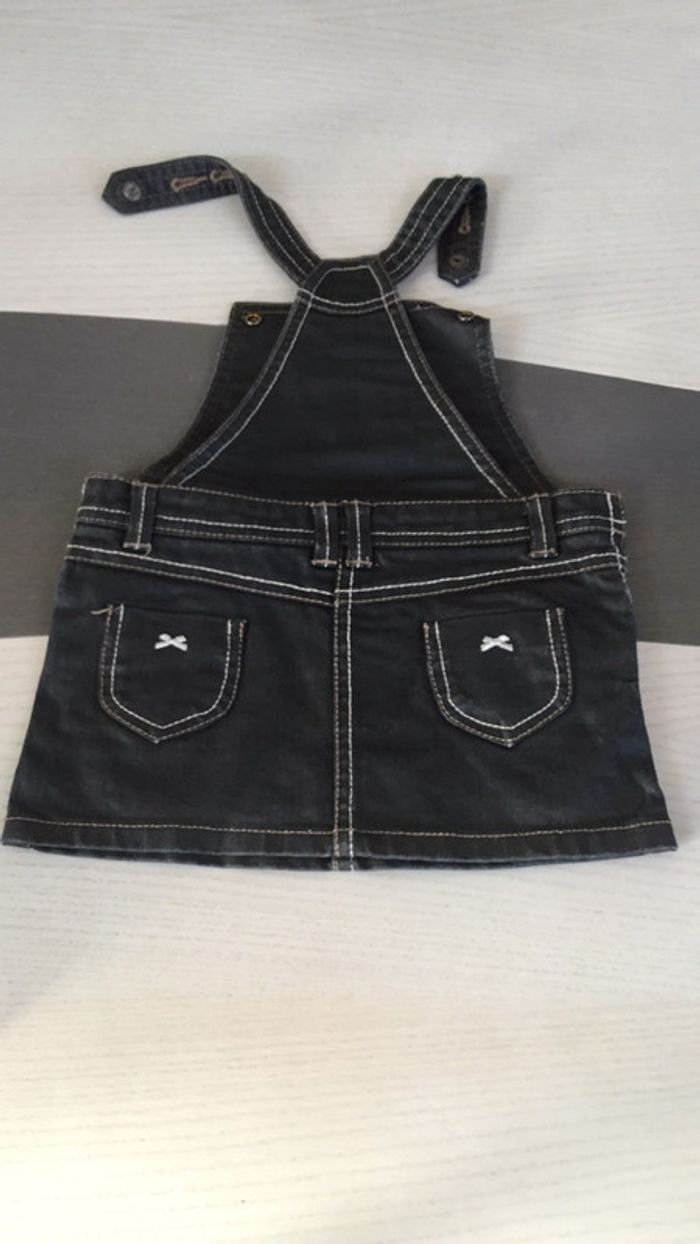Robe salopette jeans 9m noir - photo numéro 4