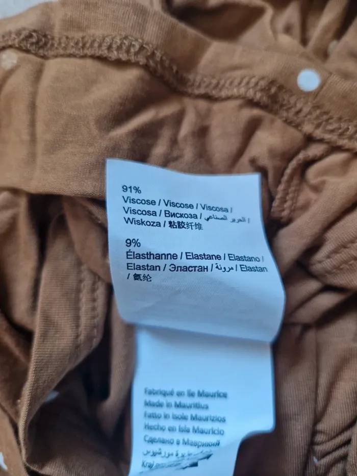 Haut Bizzbee marron à pois blancs – Taille M – Neuf avec étiquette - photo numéro 6