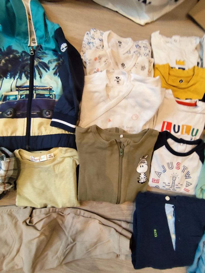Mot vêtements garçon 9/12 mois - photo numéro 4