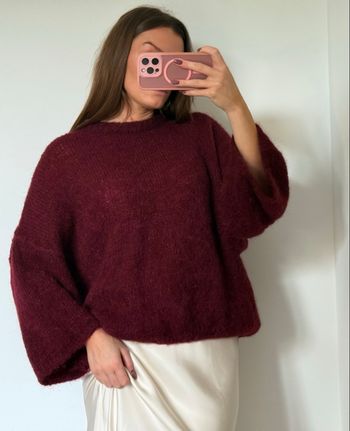 Pull - Bordeaux - Fluffy - Cocooning - Automne 
