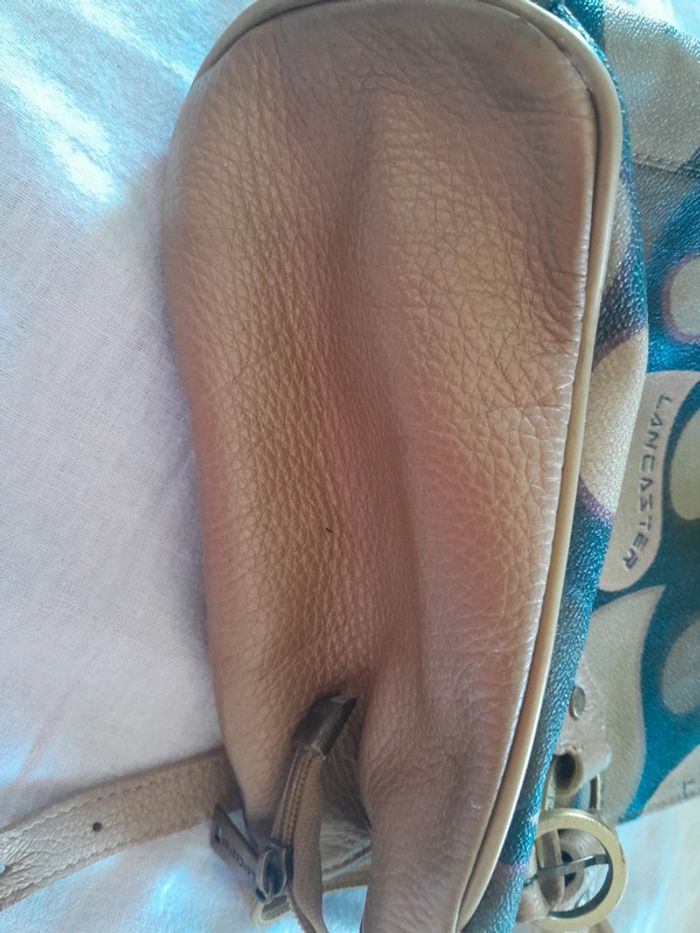 Très beau sac en cuir a motifs vintage Lancaster - photo numéro 18