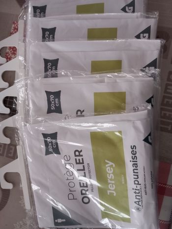 Lot de 3 protège oreillers