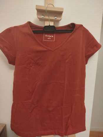 T-shirt manches courtes marron