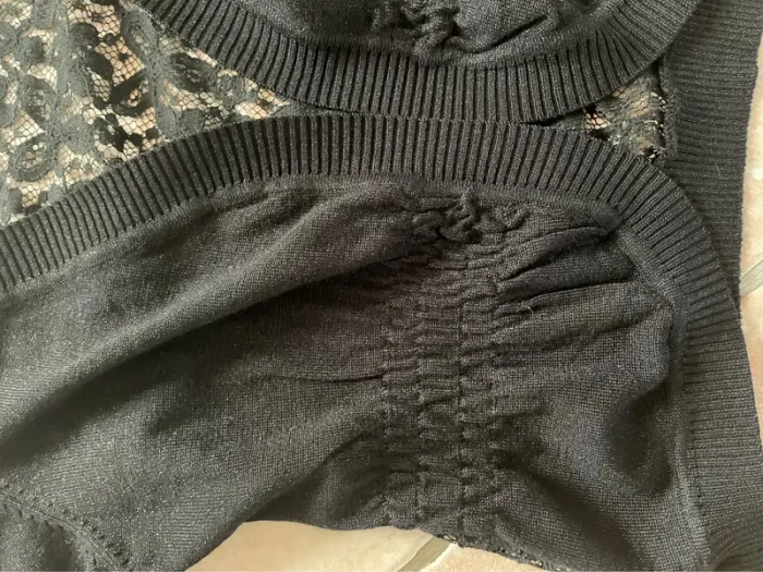 💎Petite pépite, magnifique gilet noir scintillant dos dentelle neuf en 40 de la boutique Breal - photo numéro 8