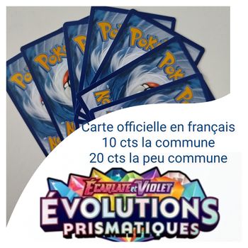 Carte pokémon évolutions prismatiques officielle à l'unité 