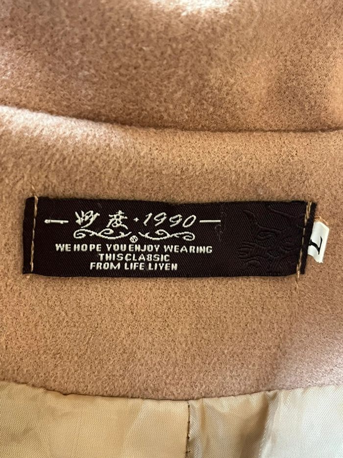 Manteau long et chaud coupe trench taille L parfait état - photo numéro 6