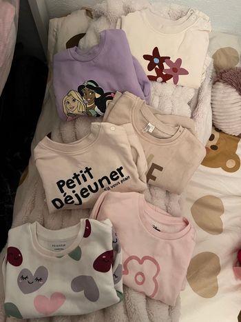 Lot de 6 pull de 9-12 mois