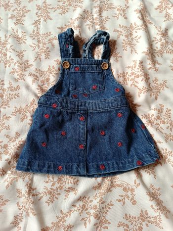 Robe salopette fille 3 mois