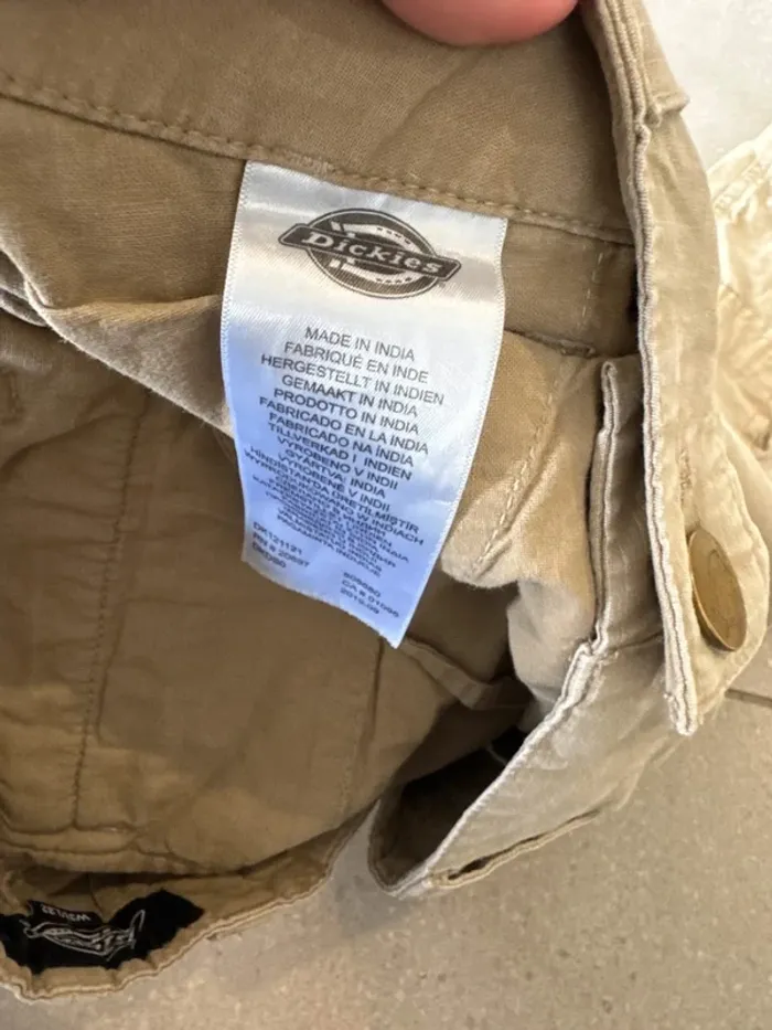 Pantalon beige Dickies, taille W31/L32, bon état, 41x98cm - photo numéro 4