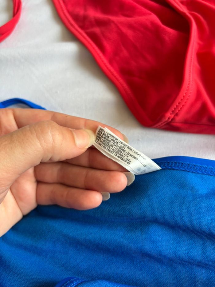 Lot 2 bas de maillot de bain Ardene rouge et bleu taille XXL/44 neuf - photo numéro 7