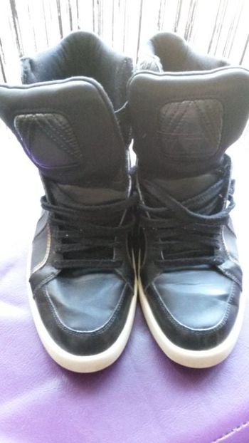 Baskets montantes Emeraude noir Le coq sportif en 42