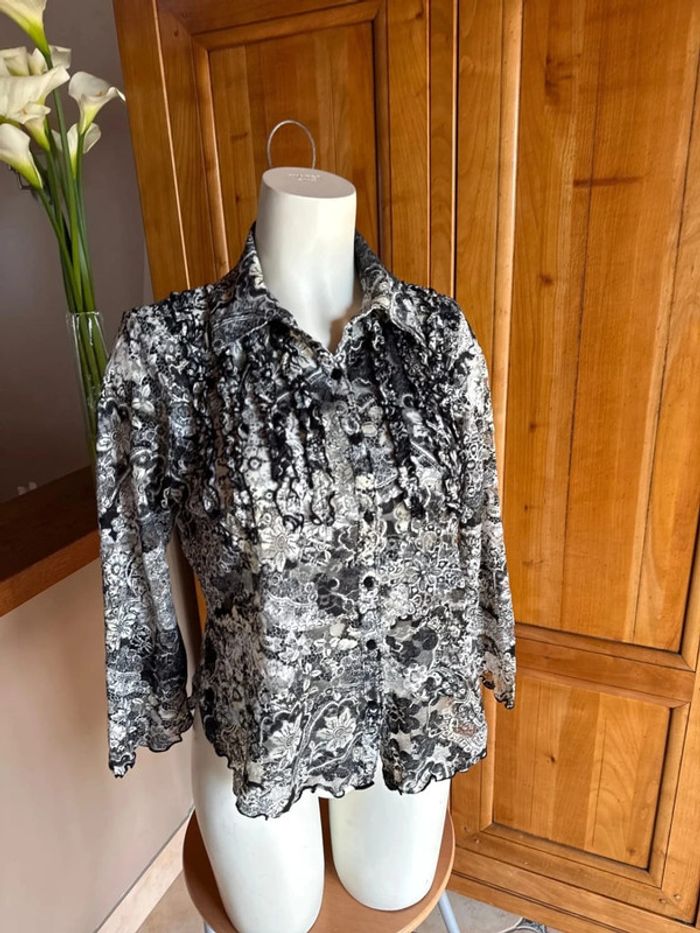 Blouse extensible, taille unique femme - photo numéro 3