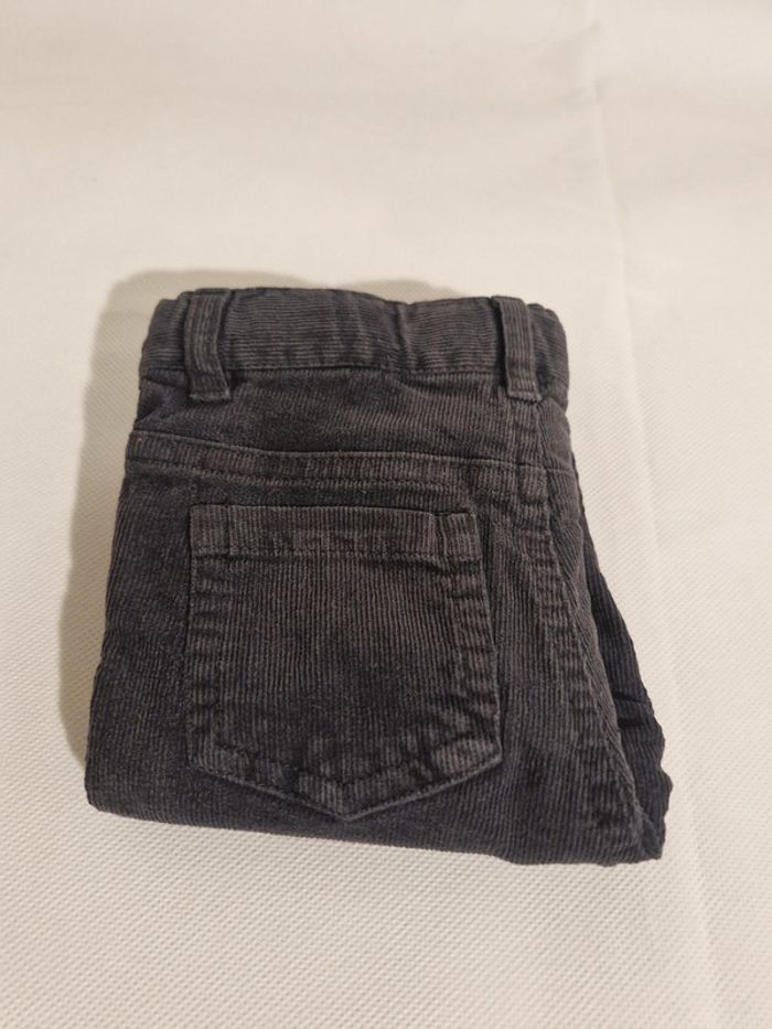 Pantalon velours côtelé 24 mois gris Tissaia - photo numéro 4