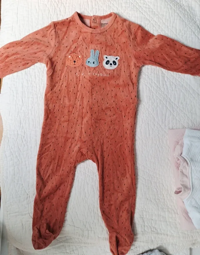 Lot pyjama 18 mois - Velours - photo numéro 6
