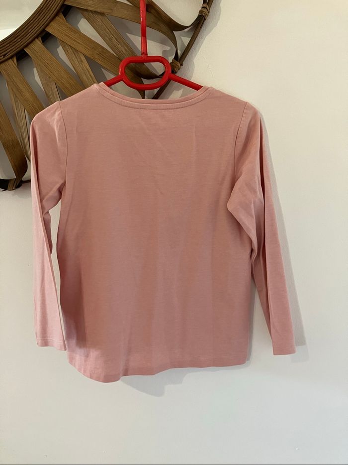 Haut rose motifs cœurs 6 ans DPAM - photo numéro 5
