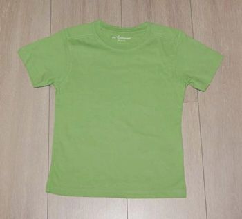 Maillot manche courte vert. Garçon 6 ans. Marque In Extenso