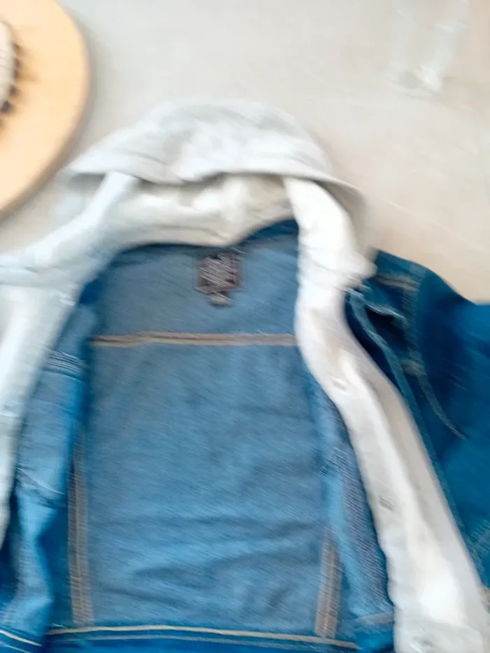Semi Veste en jeans taille L - photo numéro 7