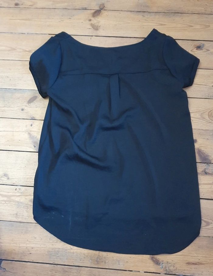 T-shirt noir léger Stradivarius S - photo numéro 2