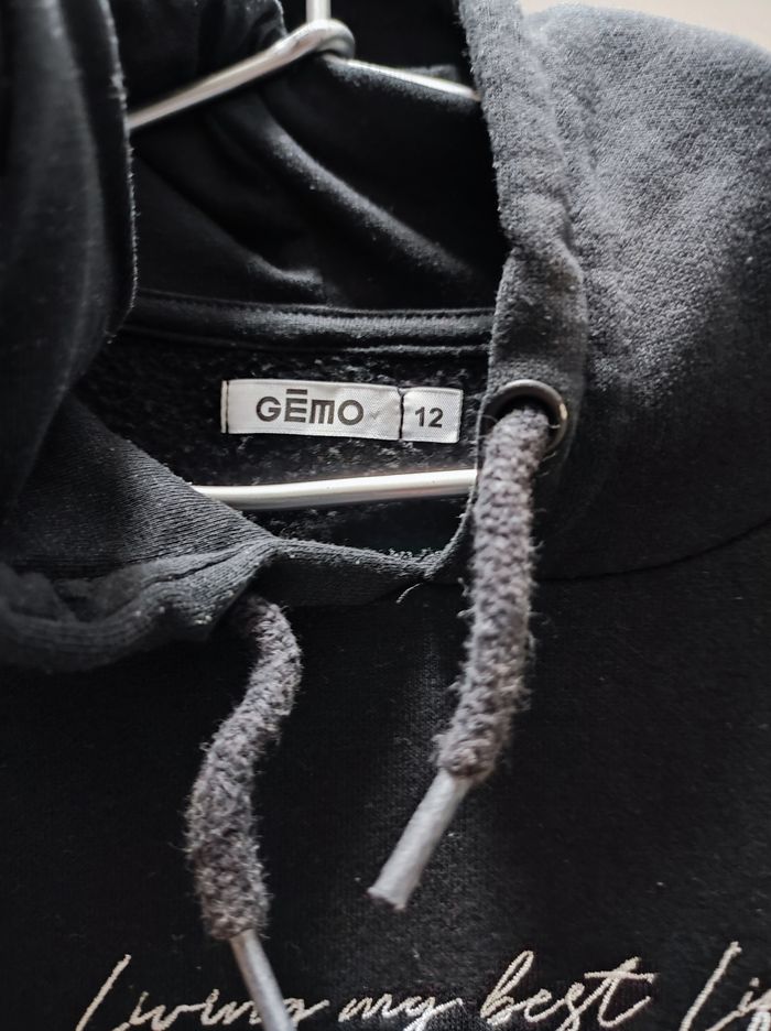 Sweat noir fille - photo numéro 3