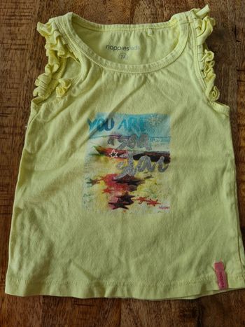 Top été 9/12 mois Noppies jaune