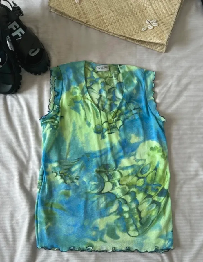 Débardeur multicolore evalinka taille xl