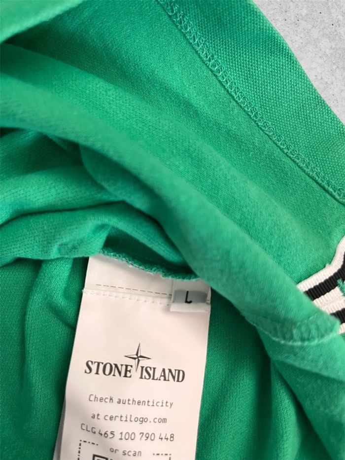 Polo Stone Island Vert L - photo numéro 6