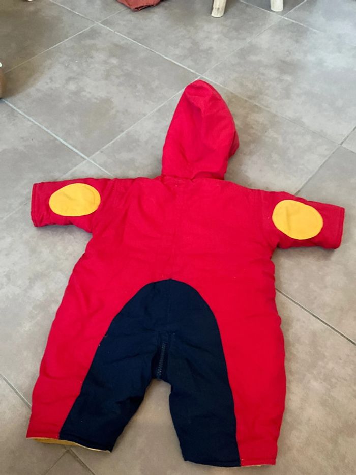 Combipilote bébé hiver 3 mois mixte rouge et bleu - photo numéro 7