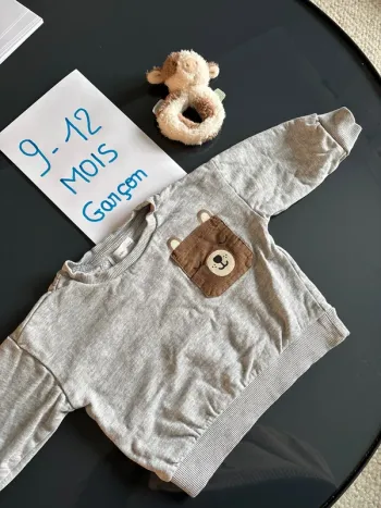 Sweat-shirt poche garçon