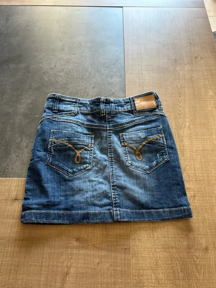 Jupe en jean femme, taille 36 - photo numéro 4