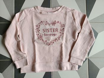 Sweat coton Sister Forever Gémo 4 ans